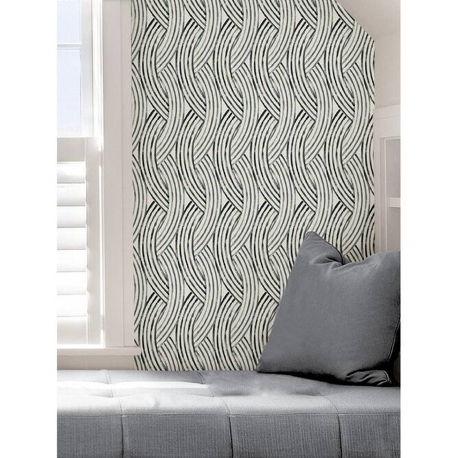 NuWallpaper Charcoal Meraki Peel & Stick Wallpaper