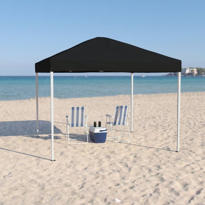 10'x10' Weather Resistant Easy Pop Up Event Straight Leg Instant Canopy Tent - 10x10