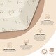 preview thumbnail 10 of 13, Crane Baby Organic Cotton Fitted Crib Sheet Bunny