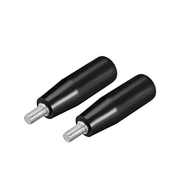 2 Pcs Revolving Handwheel Machine Handle M8 Male Threaded Stem
