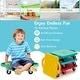 preview thumbnail 5 of 7, 4 Pieces Kids Sitting Scooter Set with Handles and Non-marring Casters - 17" x 12" x 4"