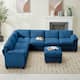 Option Blue/6-Seat Sofa