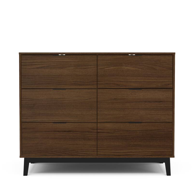 Polifurniture Victoria Modern 6 Drawer Double Dresser