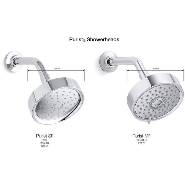 Kohler Purist 2.5 GPM Multi Function Shower Head with MasterClean and