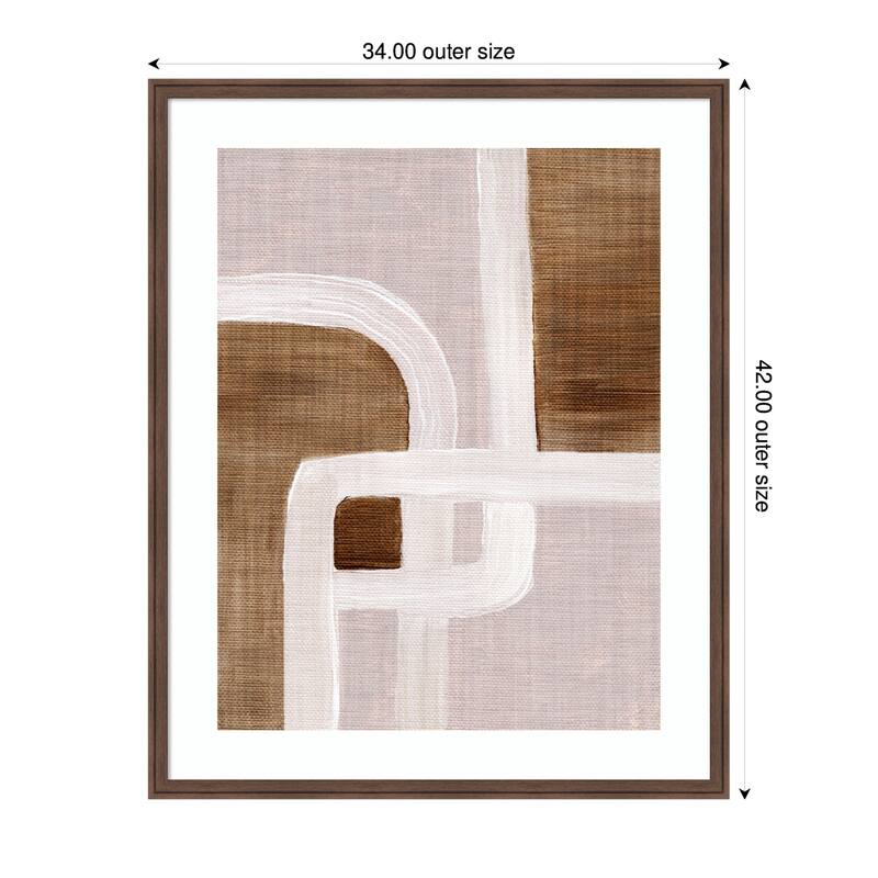 Kate and Laurel Framed Art rhythmic lines ll by Nikita Jariwala