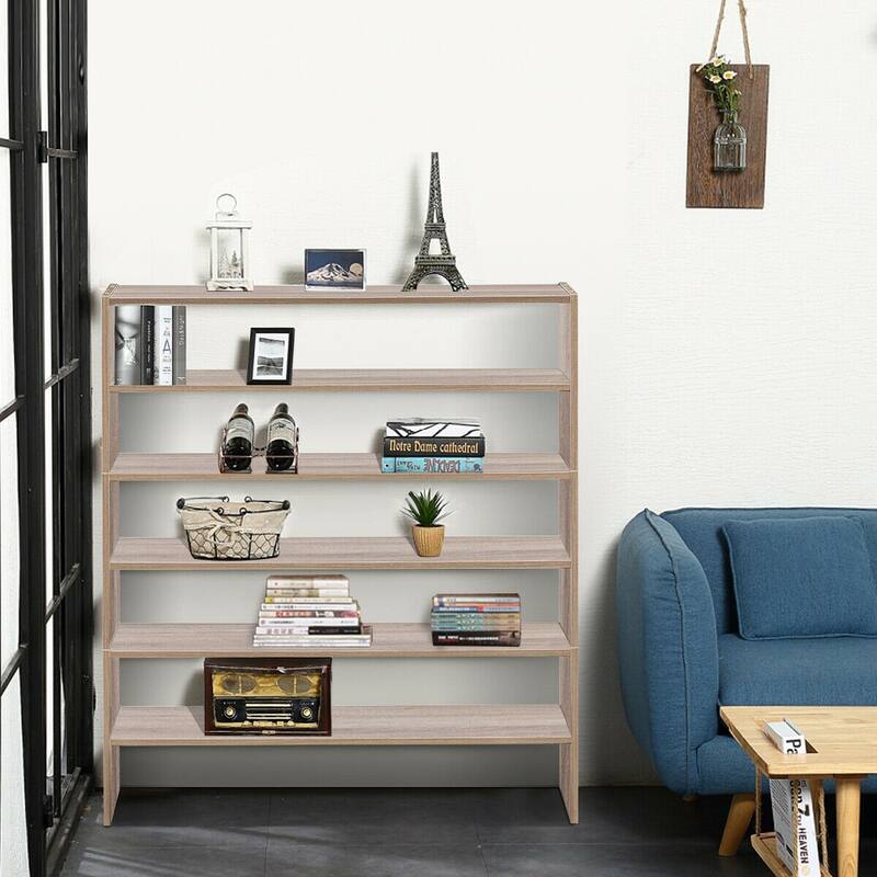 3-Piece Multipurpose MDF Stackable Storage Shoe Rack with 2-Tier Shelves for Hallway or Living Room - 31"x 12"x36" (L x W x H)
