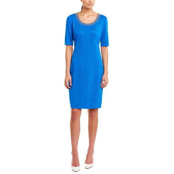 St. John Wool-Blend Sweaterdress. Opens flyout.