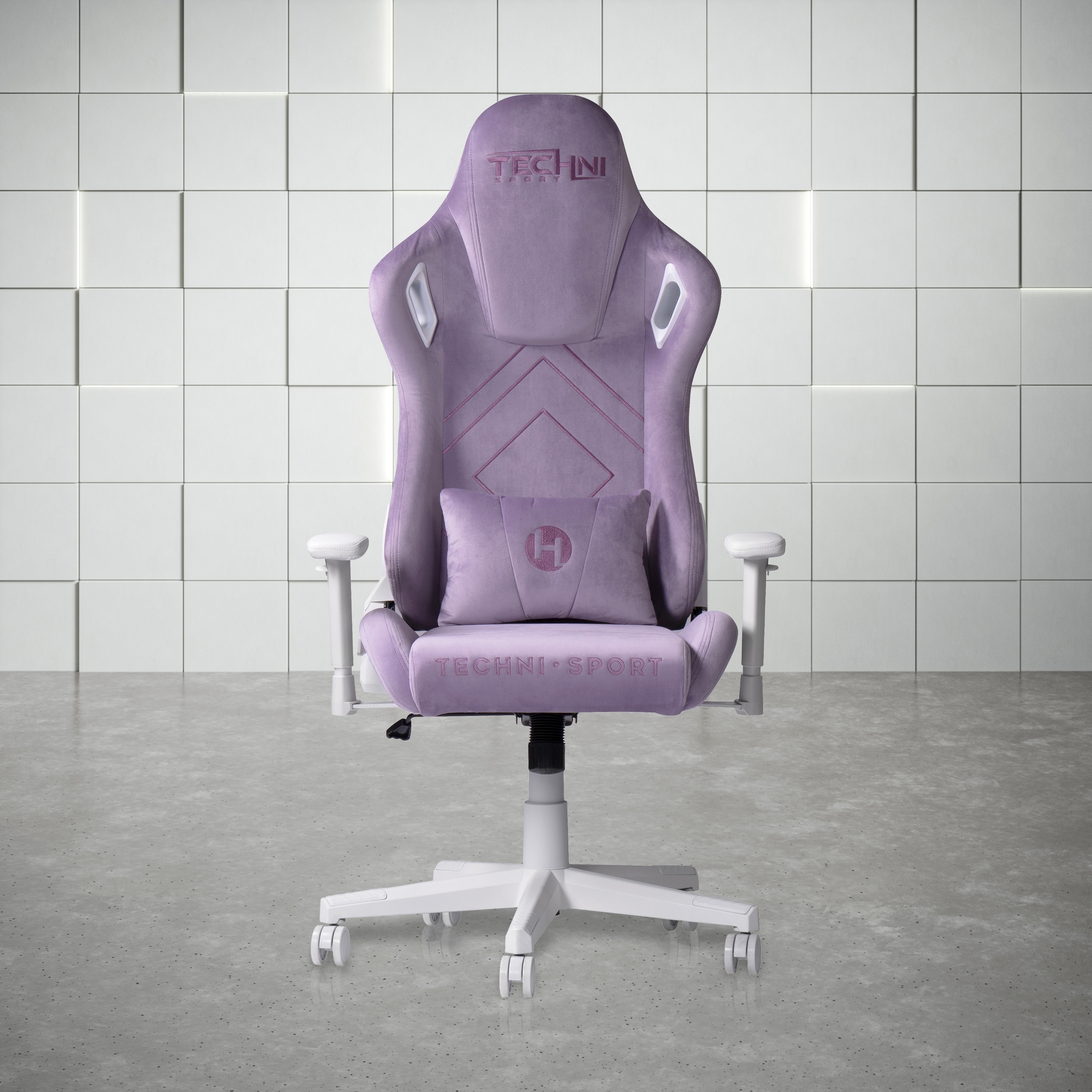 Techni Sport TSF45C Velvet Memory Foam Gaming Chair Bed Bath