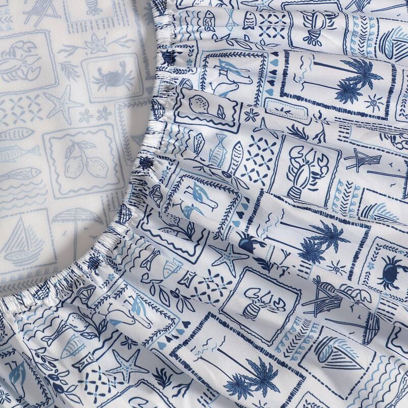 Nautica Printed Cooling Bed Sheet Sets