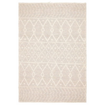 ECARPETGALLERY Braid weave Sienna Cream Wool Rug - 6'1 x 9'9