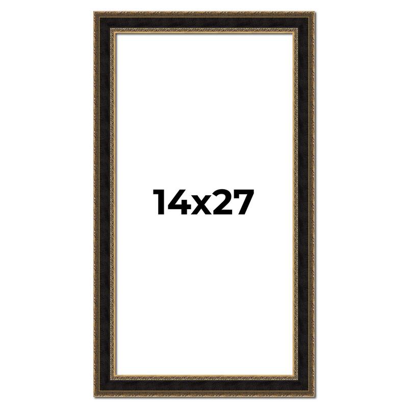 14x27 Frame Gold Antique Vintage Sold Wood Picture Frame | 1.75 Inch