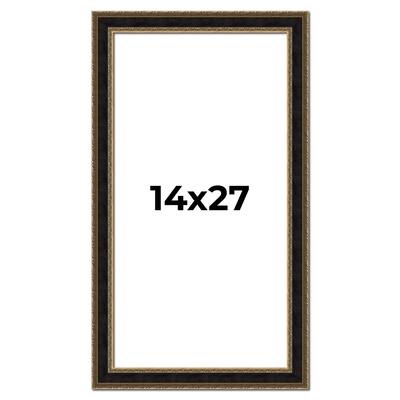14x27 Frame Gold Antique Vintage Sold Wood Picture Frame | 1.75 Inch