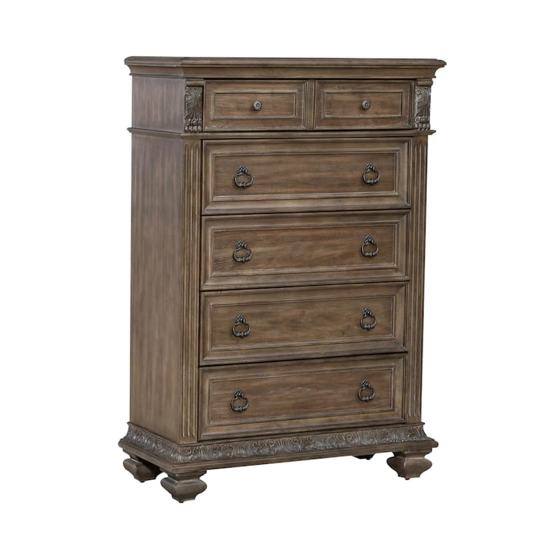 Liberty Furniture Carlisle Court Poster Bed, Dresser & Mirror, Chest, Night Stand - King, Queen