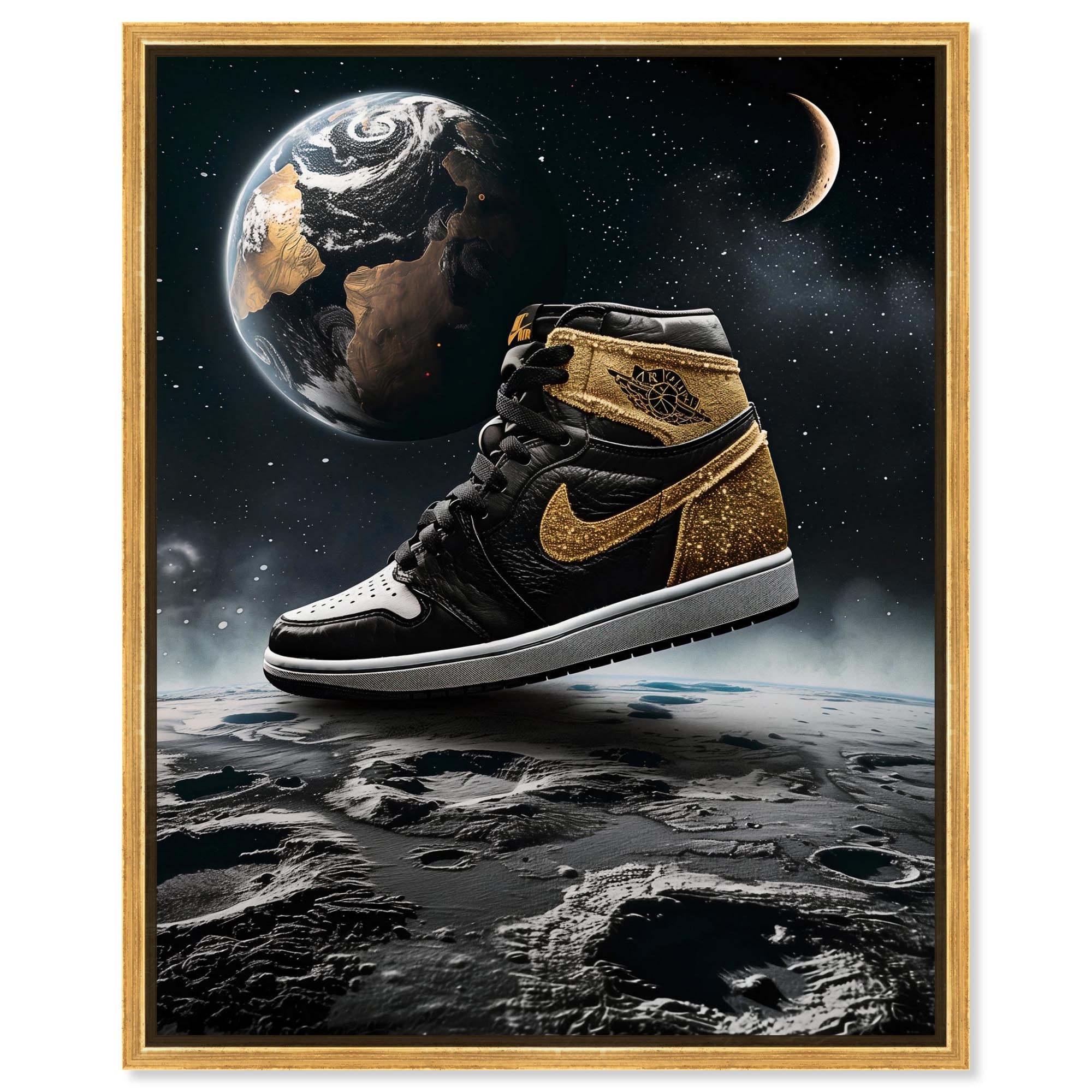 Out of this World Sneaker Canvas Modern Urban Prints by Art Remedy