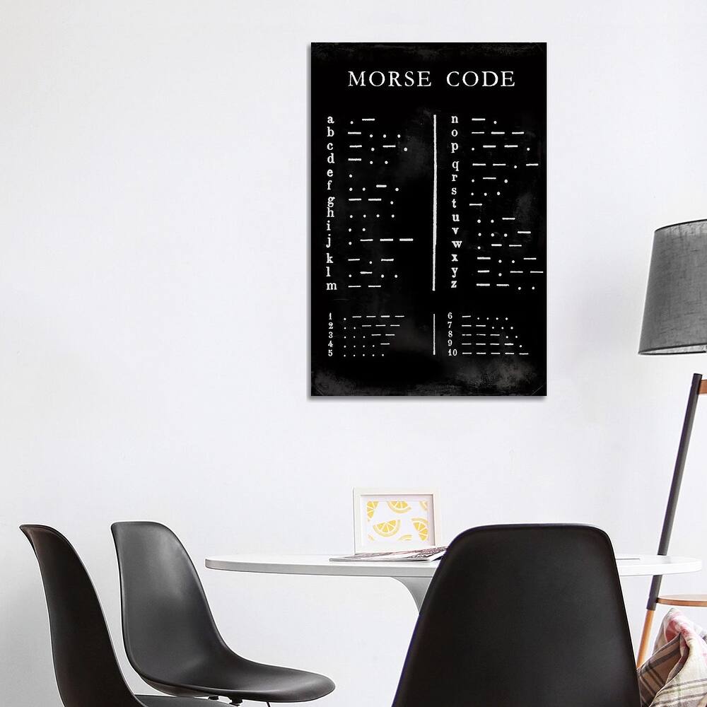 iCanvas "Morse Code Chart" by Vision Studio Canvas Print