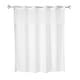 preview thumbnail 2 of 3, Whitmor No Hook Split Ring Shower Curtain with Window, No Snap Liner, 71" x 74"