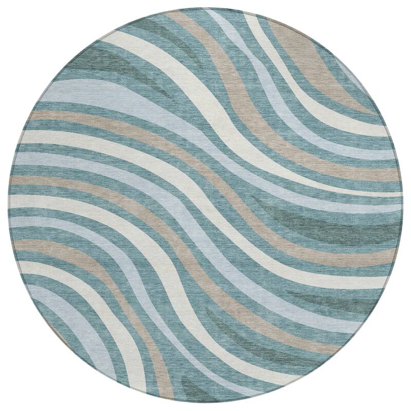 Machine Washable Indoor/ Outdoor Traditional Mimi Chantille Rug