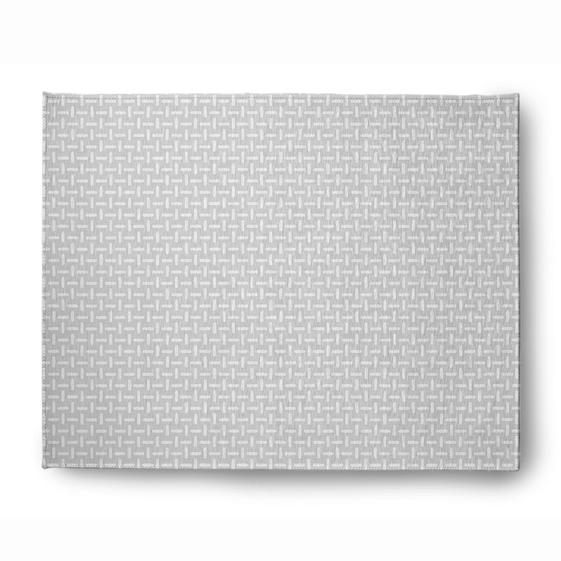 Woven Stitch Soft Chenille Rug - 8' x 10' - Pale Grey