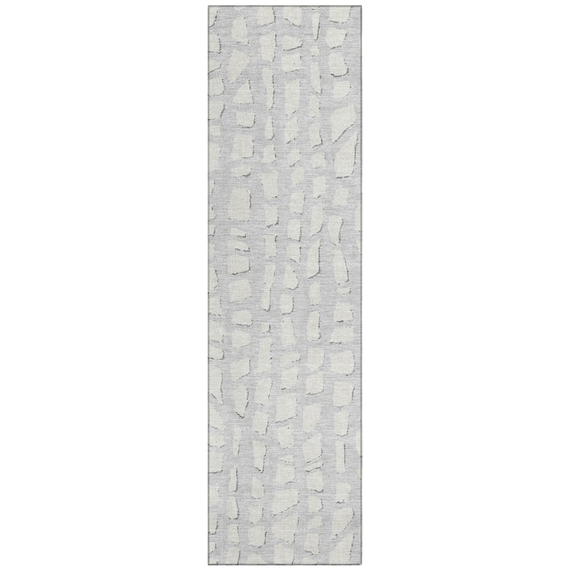 Machine Washable Indoor/ Outdoor Chantille Modern Abstract Rug