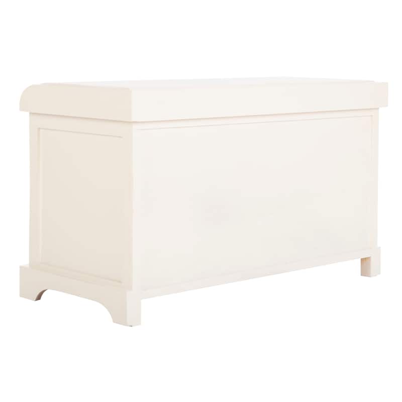SAFAVIEH Euphemia Brown Woven Storage Basket Bench - 33.5" x 16.1" x 19.9" - 34Wx16Dx20H