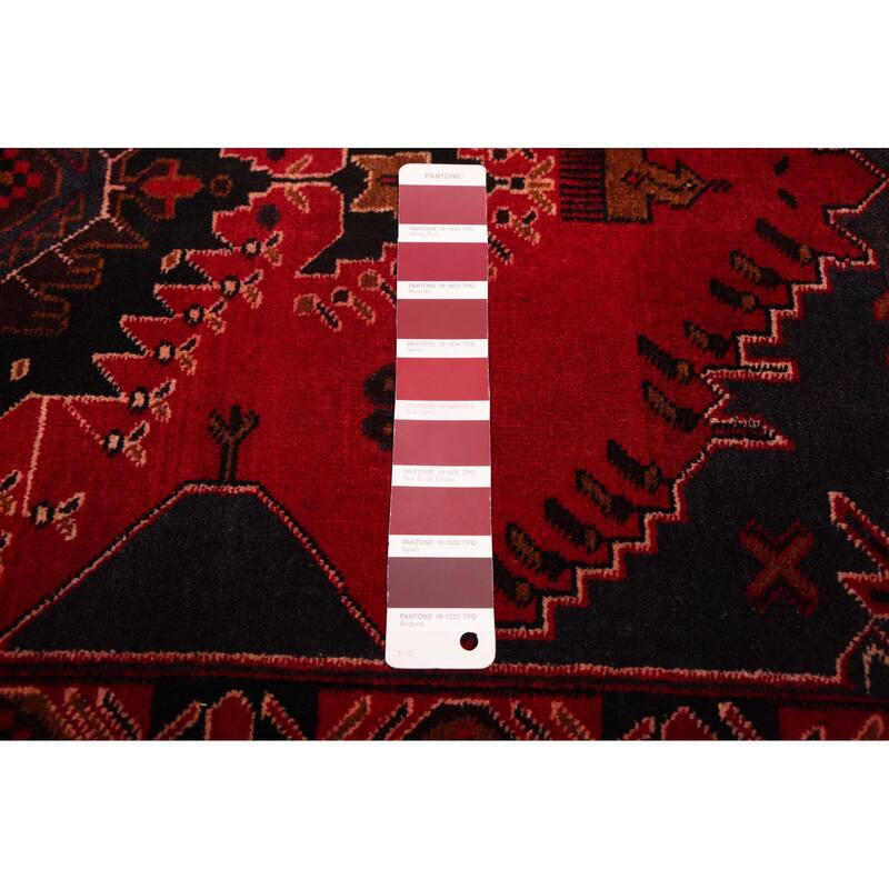 ECARPETGALLERY Hand-knotted Teimani Red Wool Rug - 3'8 x 6'5