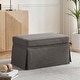 preview thumbnail 3 of 152, Rectangle Chenille Upholstered Storage Ottoman Tan
