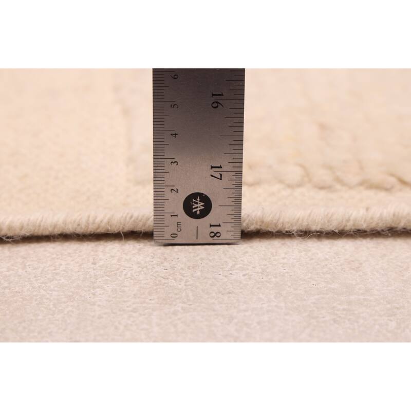 ECARPETGALLERY Hand-knotted Looma Cream Wool Rug - 8'1 x 10'2