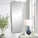 preview thumbnail 4 of 5, Uttermost Belvoir Large Antique Brass Mirror - 26"W x 76"H x 1.125"D