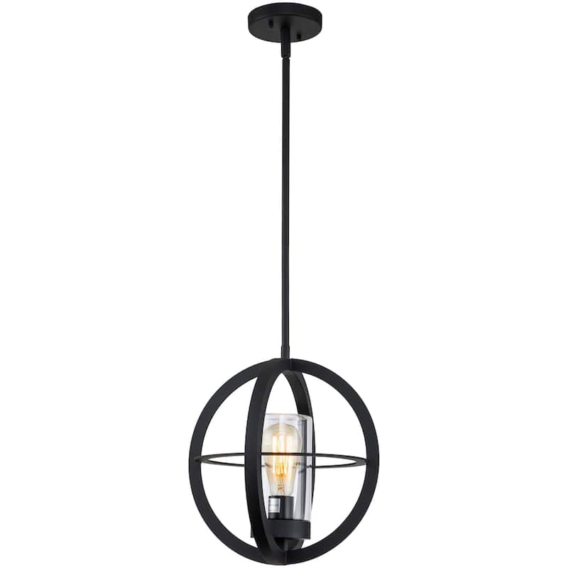 1-light 9.75" /12" Global Cage Pendant Light