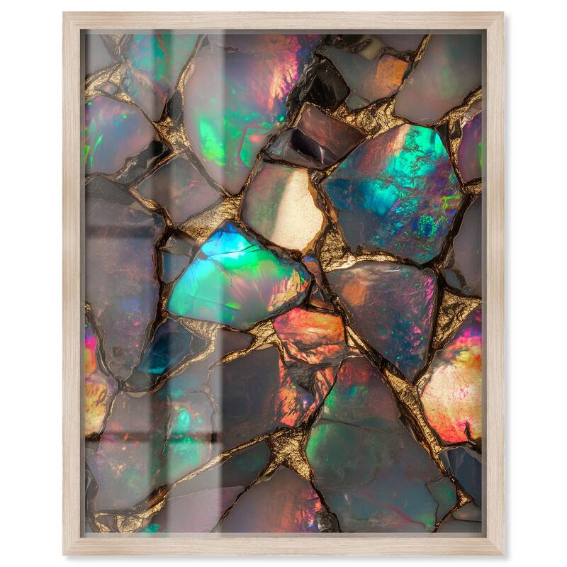 Stonic Rainbow Shadowbox by Art Remedy - Natural - 16" x 20"
