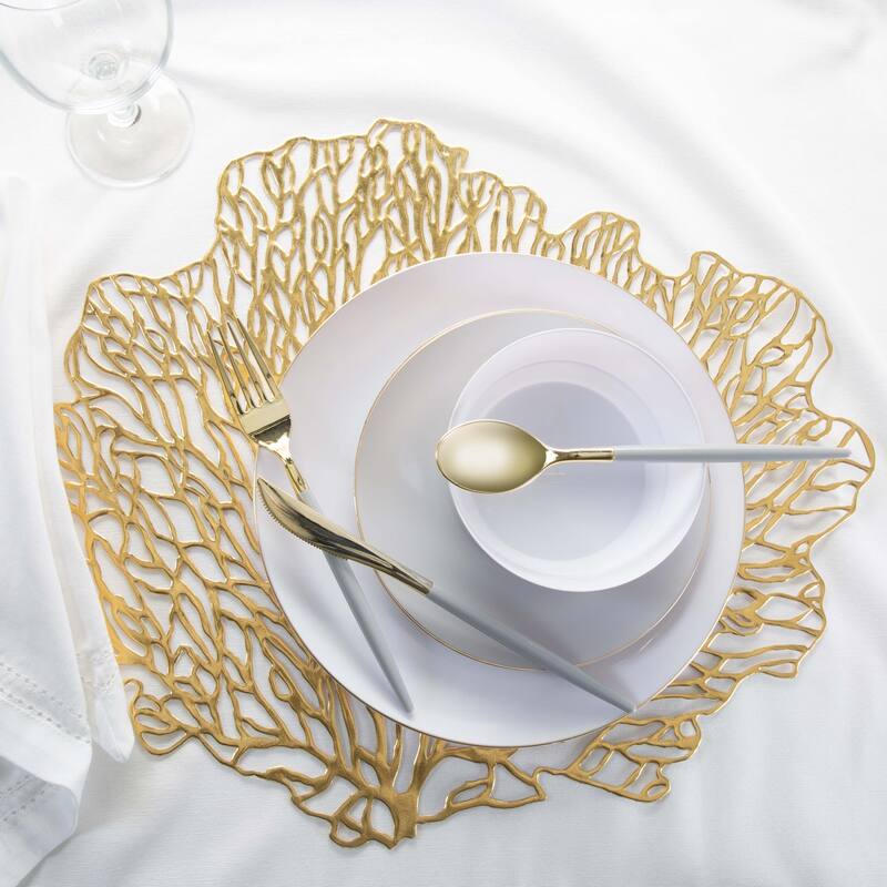 Home Details 4 Pack Coral Shape Placemat