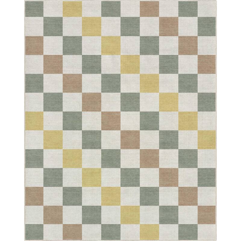 Well Woven Apollo Square Modern Geometric Flat-Weave Area Rug