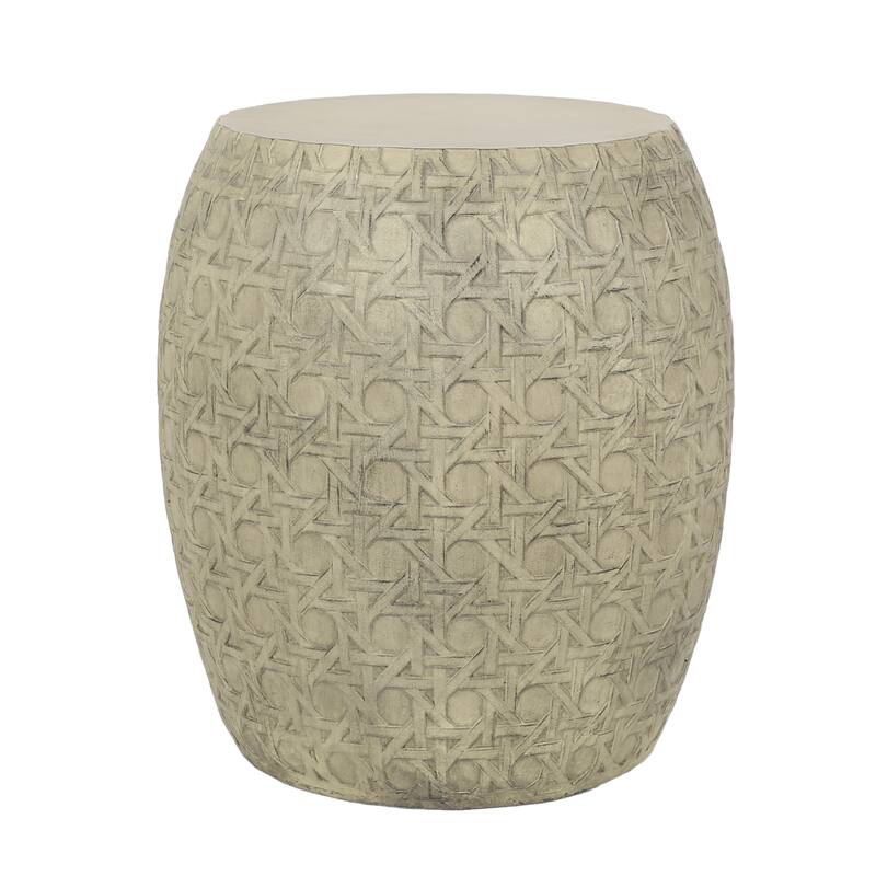Wickson Outdoor Lightweight Concrete Side Table by Christopher Knight Home