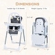 preview thumbnail 2 of 18, Gymax Foldable Baby High Chair for Babies & Toddlers w/Adjustable