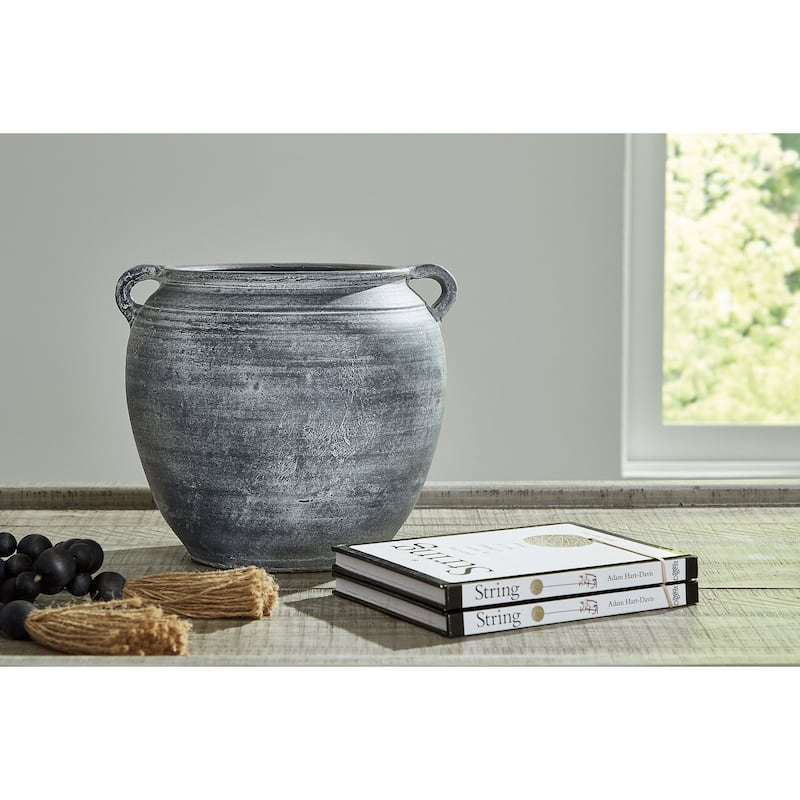 Signature Design by Ashley Meadie Distressed Blue Vase