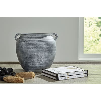 Signature Design by Ashley Meadie Distressed Blue Vase