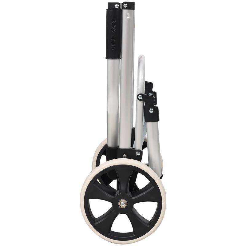 Shopping Trolley with Wheels, Trolley Black Foldable Shopping Cart, Removable Shopping Oxford Waterproof Bag