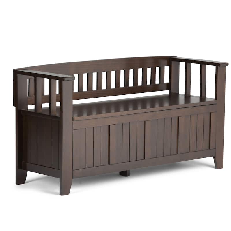 WYNDENHALL Normandy Solid Wood 48-inch Entryway Storage Bench