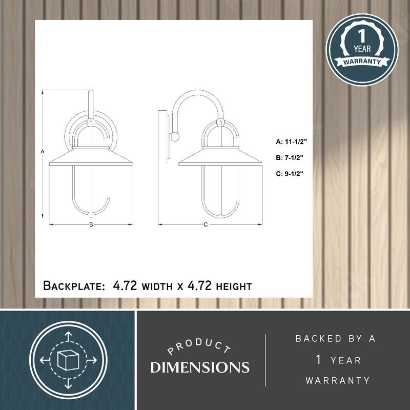 VAXCEL Galena Matte Black and Satin Nickel Nautical Coastal Bathroom Vanity Lighting Fixture, Steel Cage Wall Sconce