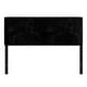 preview thumbnail 32 of 35, CraftPorch Corduroy Modern Upholstered Pleated Velvet Headboard Black - Full