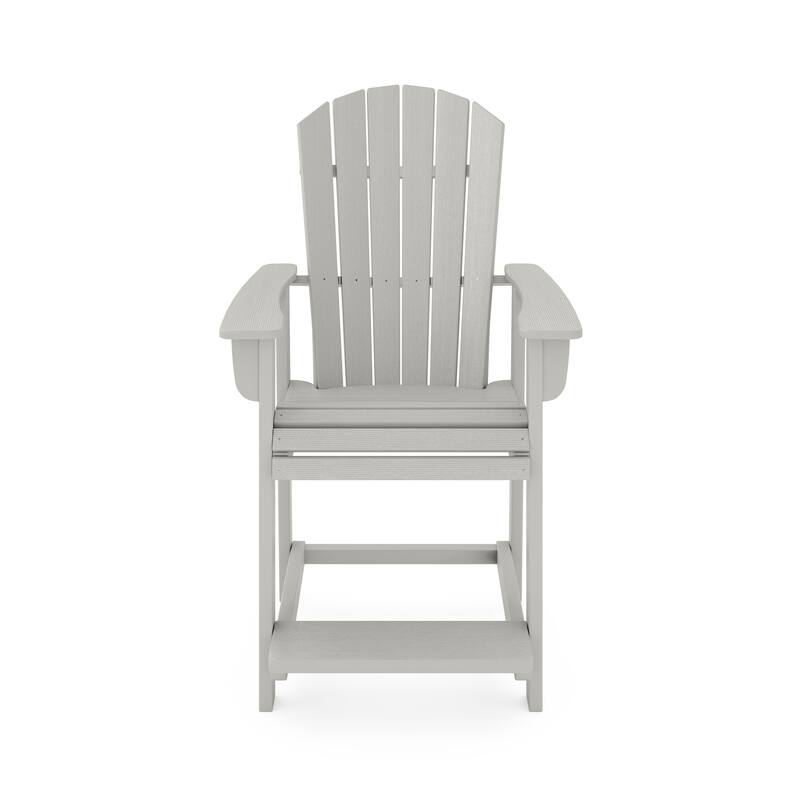 Adirondack Style Counter Chair - Stylish Hdpe Poly Lumber For Dining (Excluding the table)