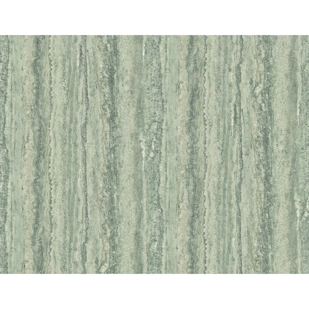 A-Street Prints Hilton Green Marbled Paper Wallpaper