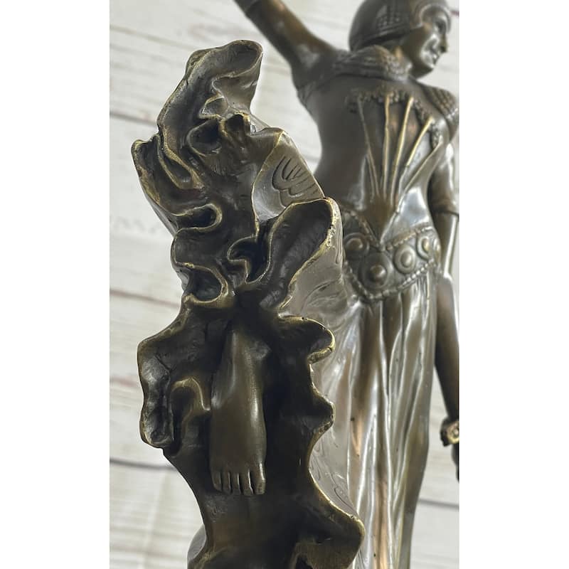Hand Made Bronze Sculpture After Chiparus Chorus Dancer Signed Figurine Figure