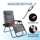 preview thumbnail 58 of 83, Oversize XL Padded Zero Gravity Lounge Chair Wider Armrest Adjustable Recliner with Cup Holder