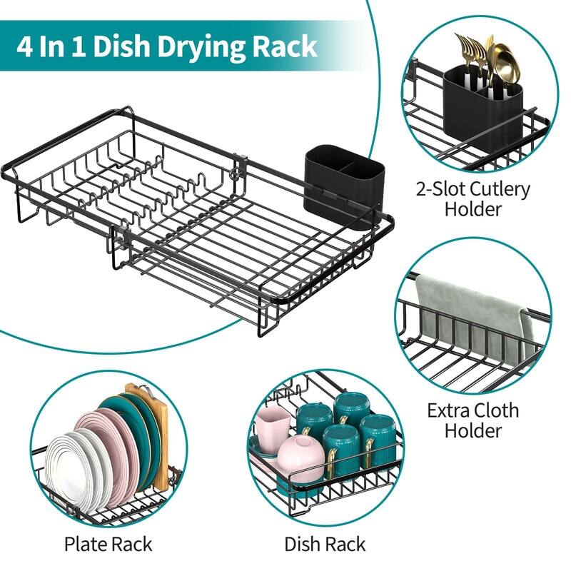 Dish Drying Rack - Adjustable Dish Rack in Sink