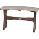 preview thumbnail 23 of 29, Poly Lumber Round Dining Table Set with 28" Benches