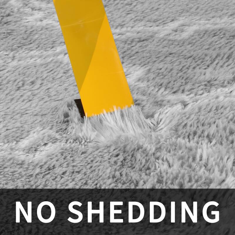 Area Rugs 8x10 Living Room, Large Area Rug Shag Shaggy Carpet Soft Plush Furry Bedside Rug, Machine Washable Area Rug - 6' x 7'