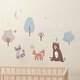 preview thumbnail 3 of 2, Bedtime Originals Sleepytime Bear Woodland Animals Wall Decals/Stickers