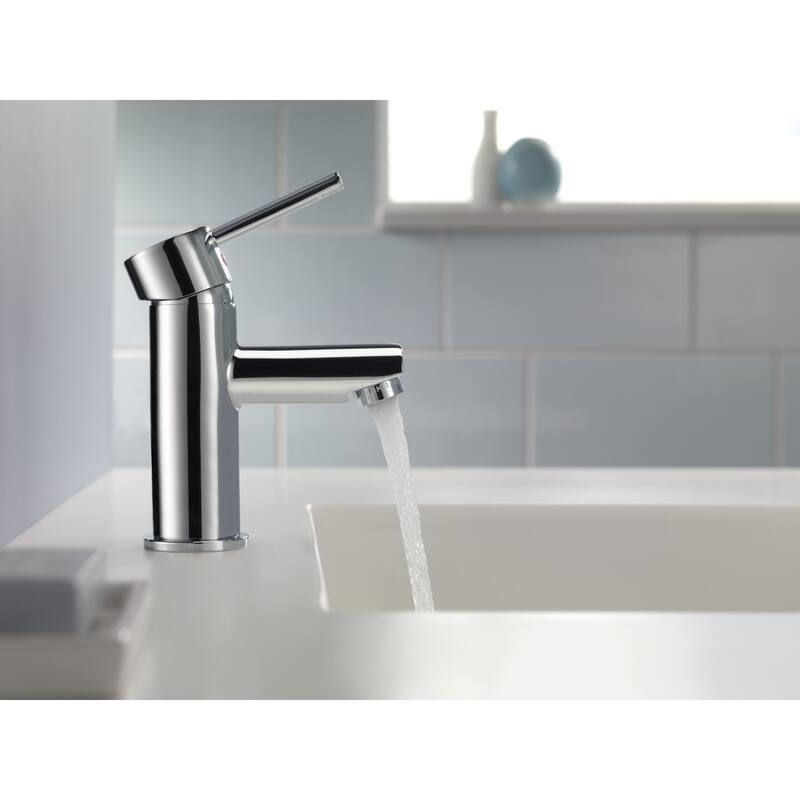 Delta Modern 1 GPM Single Hole Bathroom Faucet with Pop-Up Drain