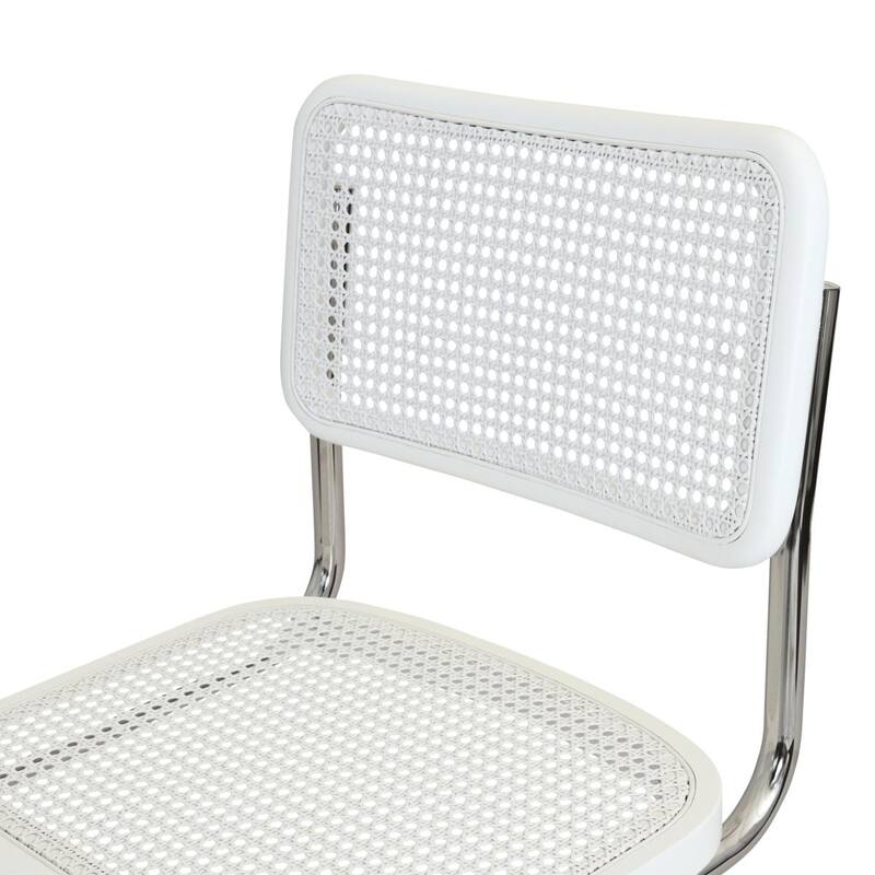 Breuer Chair Company Marcel Breuer Cesca Cane Cantilever Side Chair w/ Chrome Steel Frame (Various Wood & Cane Colors)